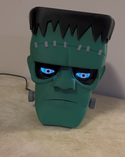 Animated Frankenstein's Monster Head
